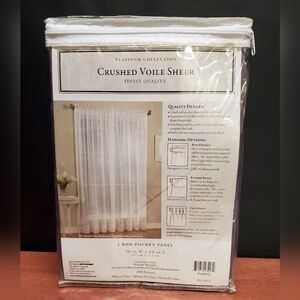 Purple Crushed Voile Sheer 50 W x 84 L